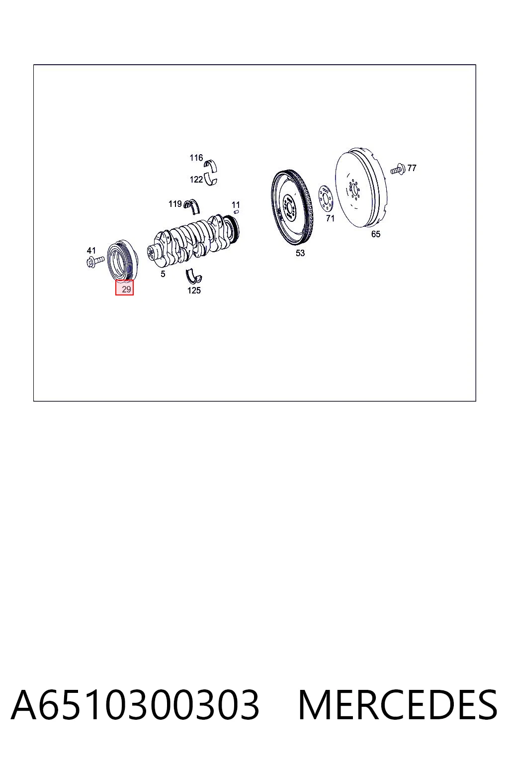 Volante motor 415065710 INA