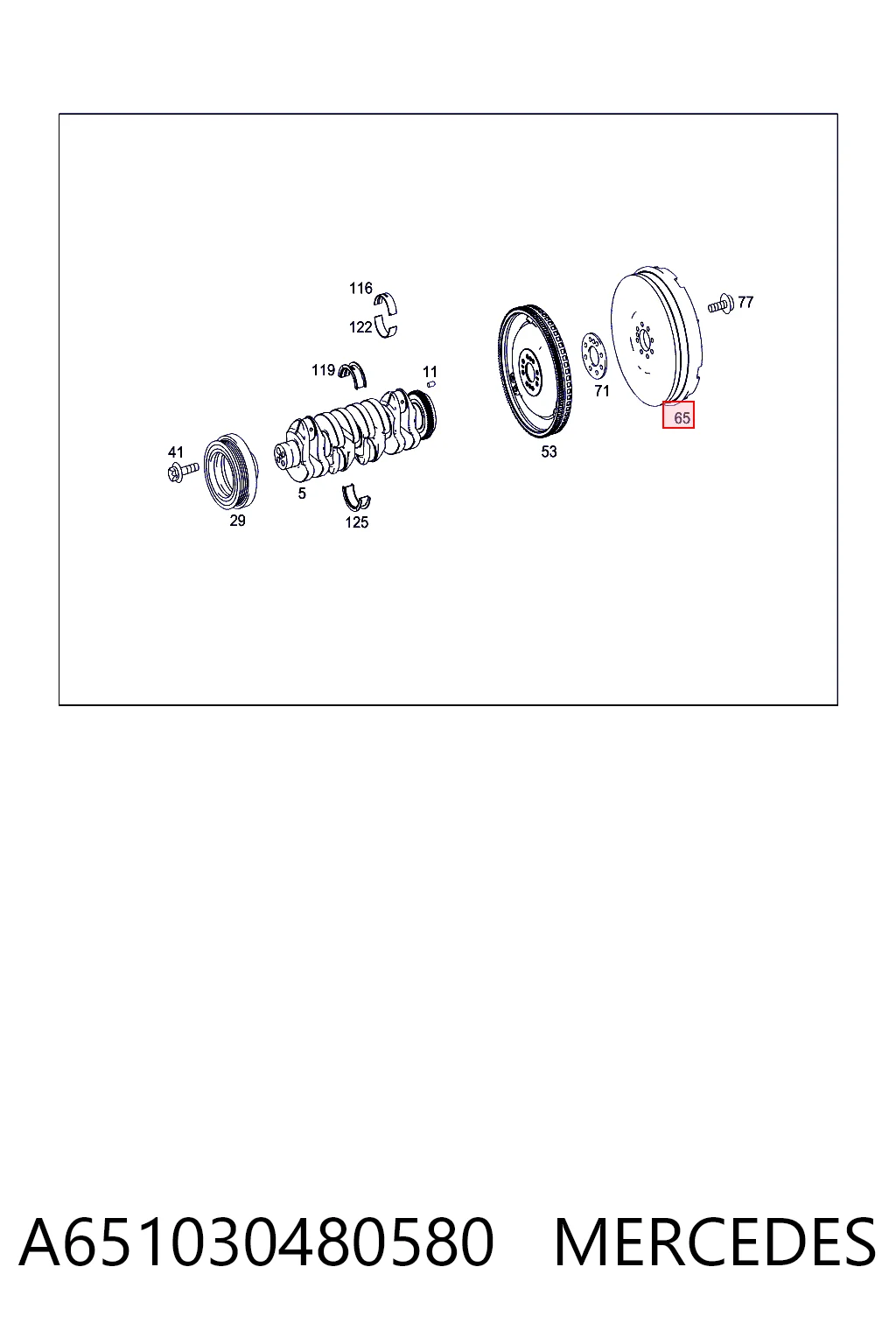 Volante motor 415045510 INA