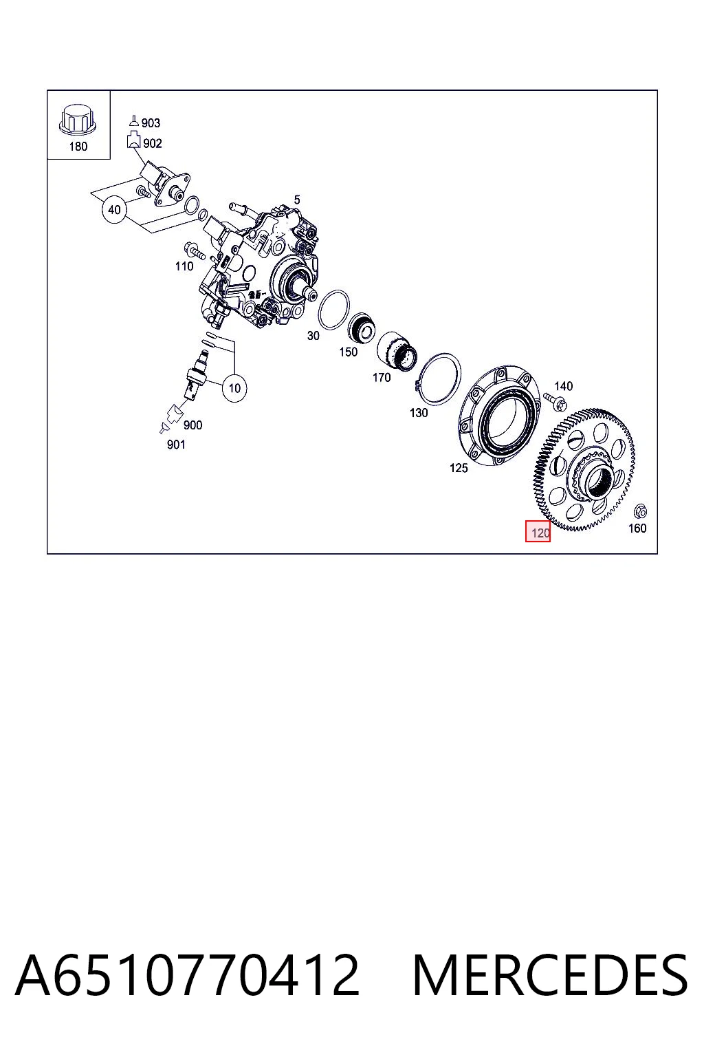 A6510770412 Mercedes