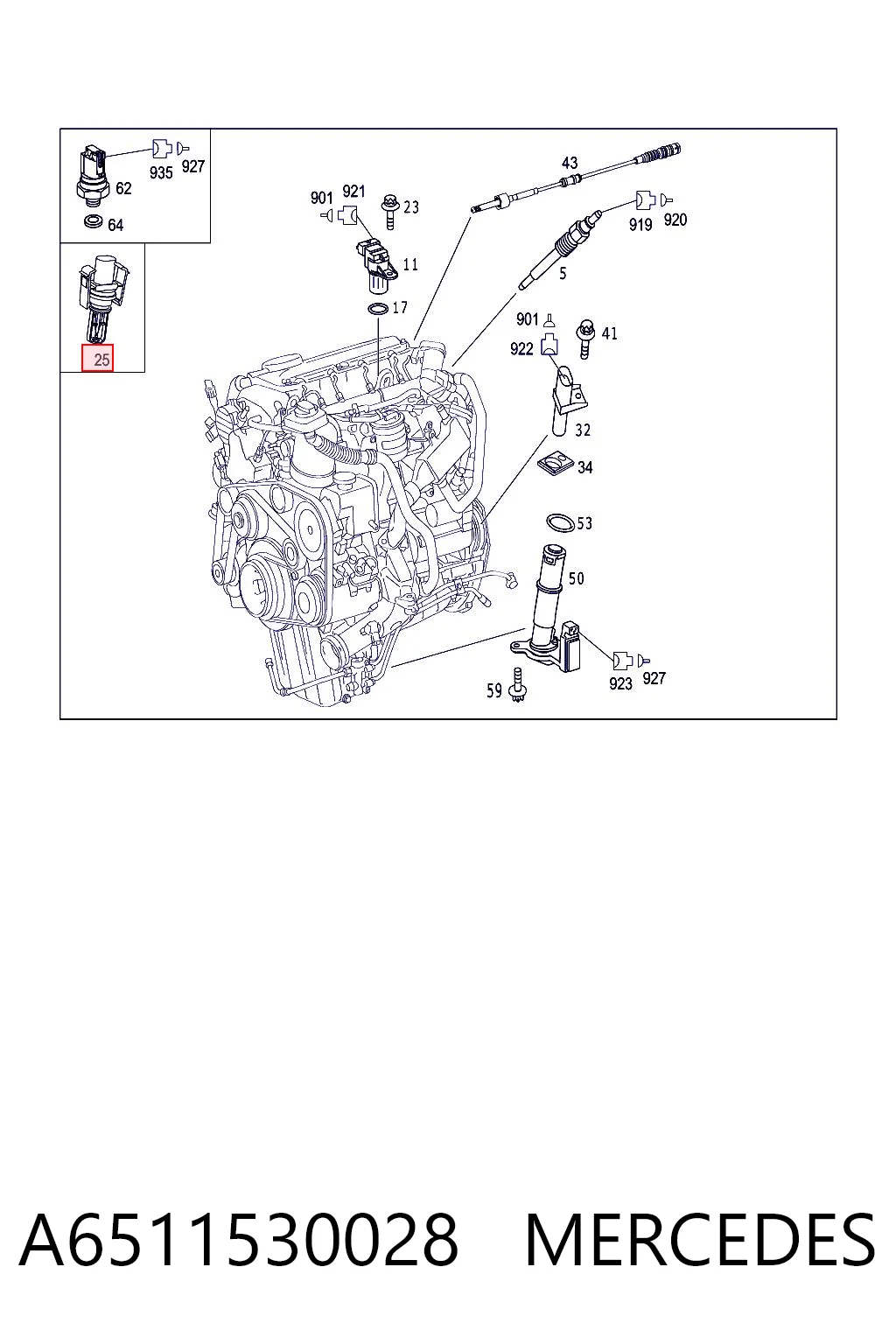 A6511530028 Mercedes