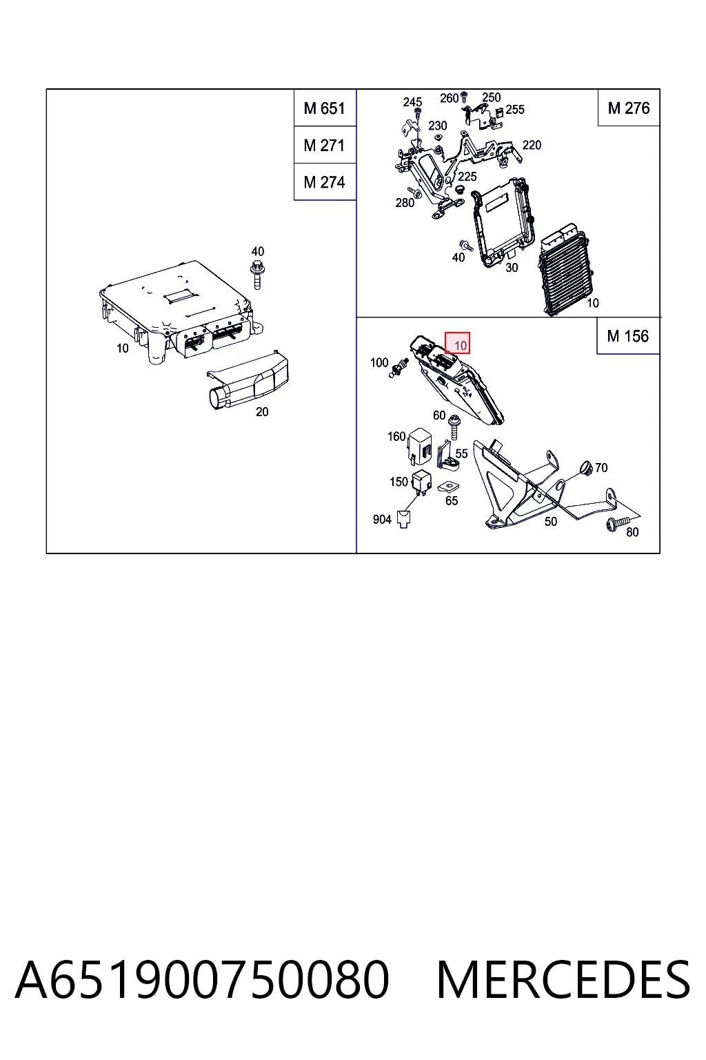 A651900750080 Mercedes