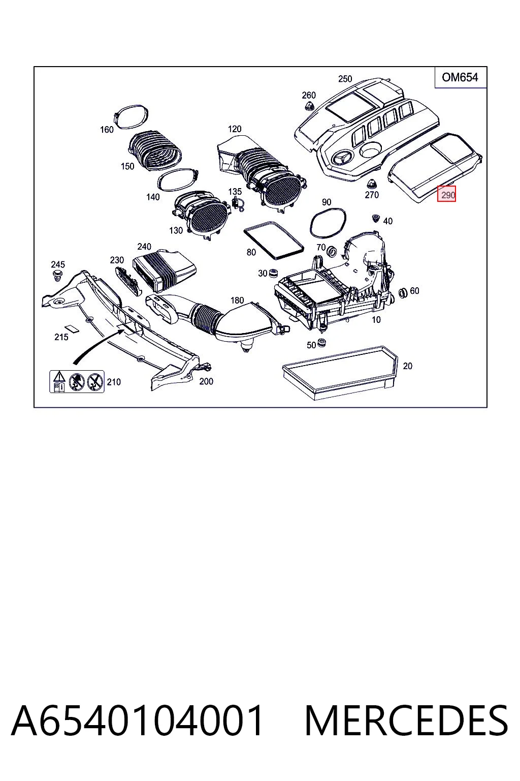 A6540104001 Mercedes