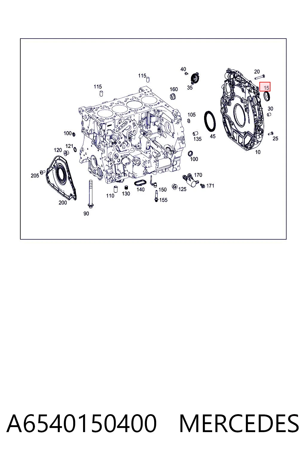 A6540150400 Mercedes