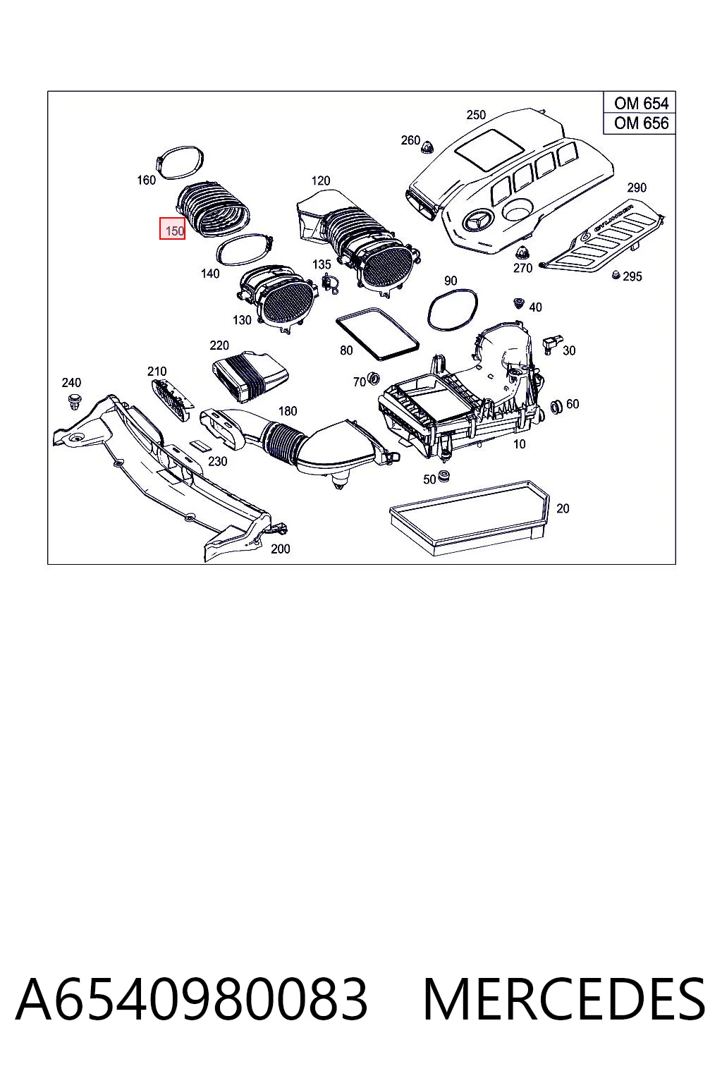 A6540980083 Mercedes