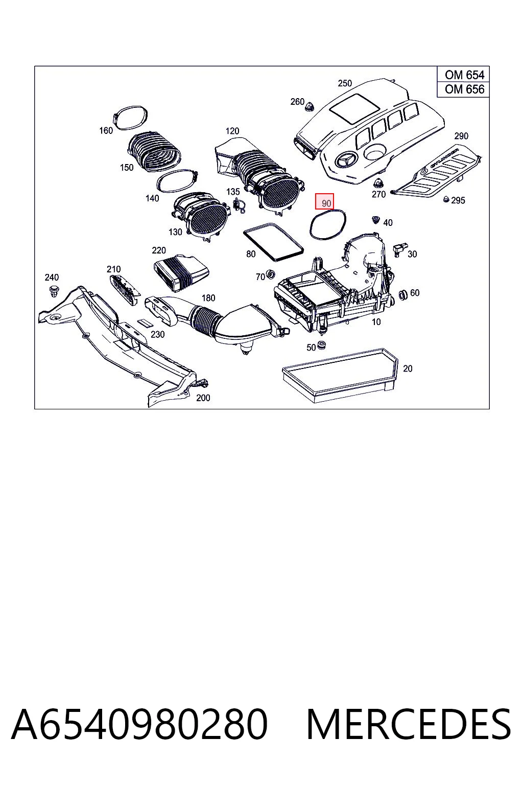 A6540980280 Mercedes