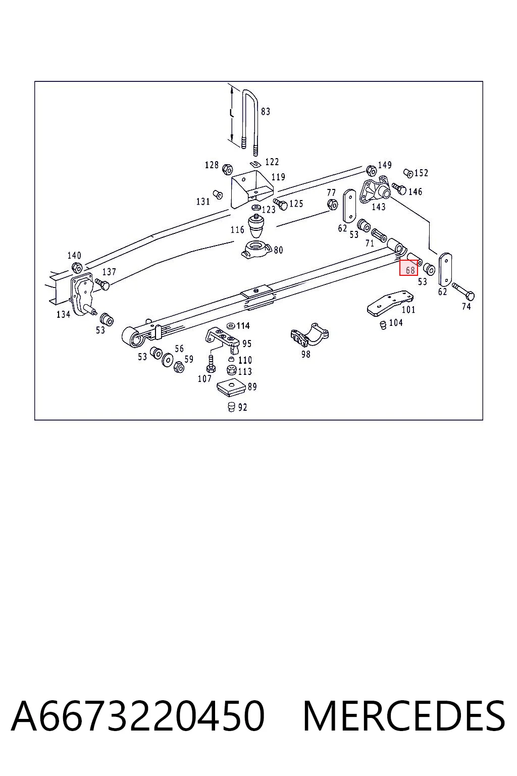 A6673220450 Mercedes