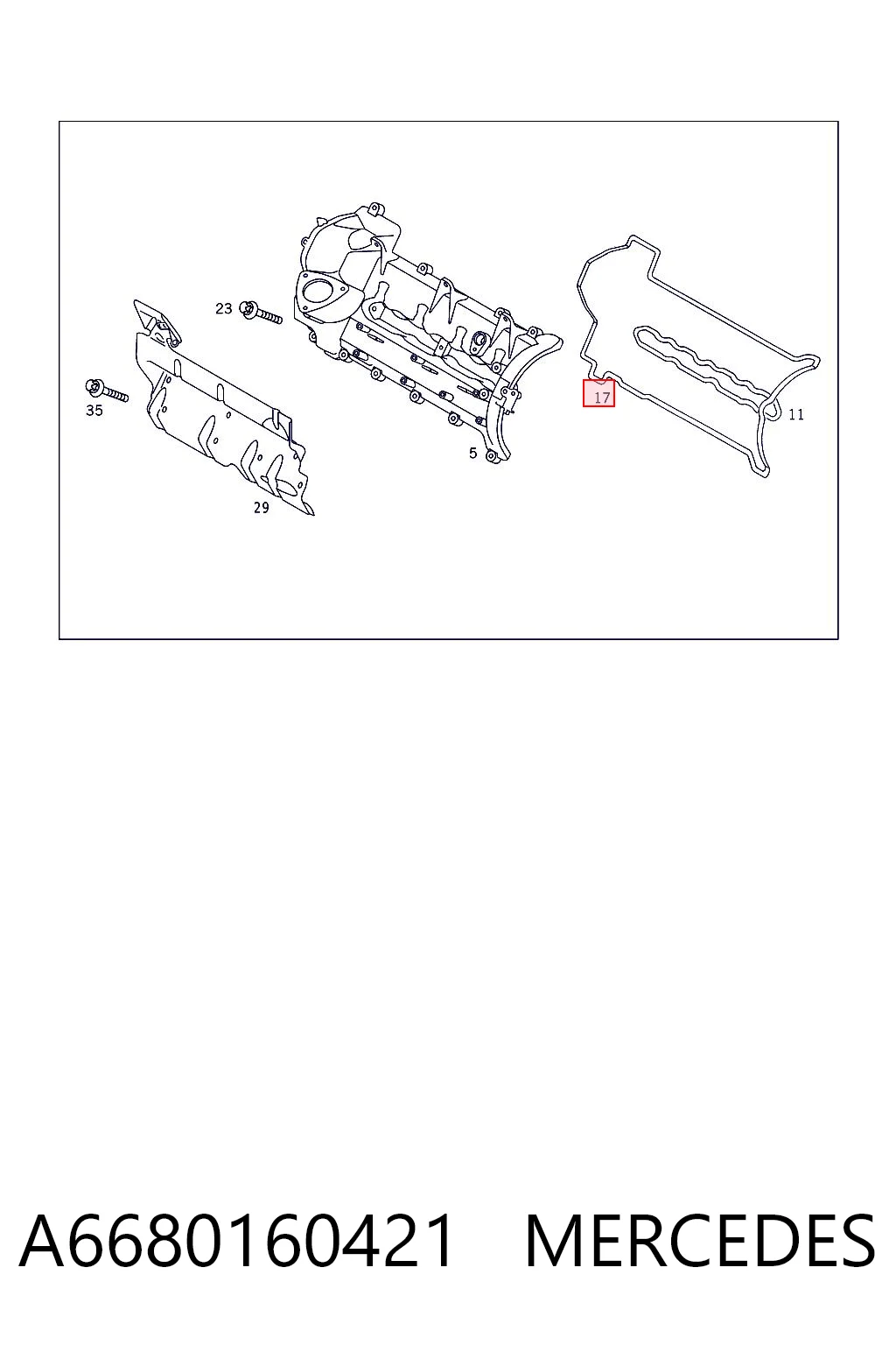 A6680160421 Mercedes
