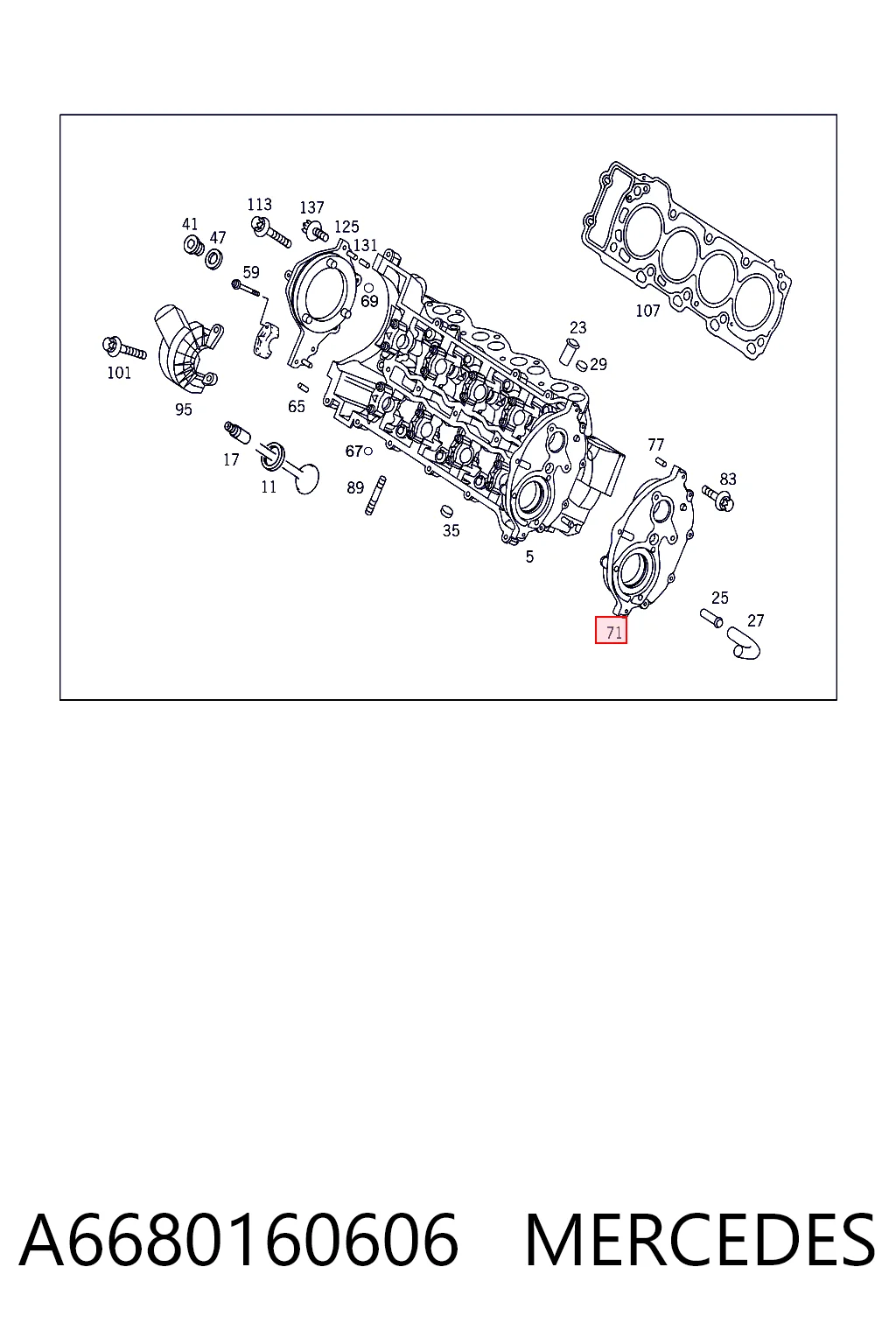 A6680160606 Mercedes