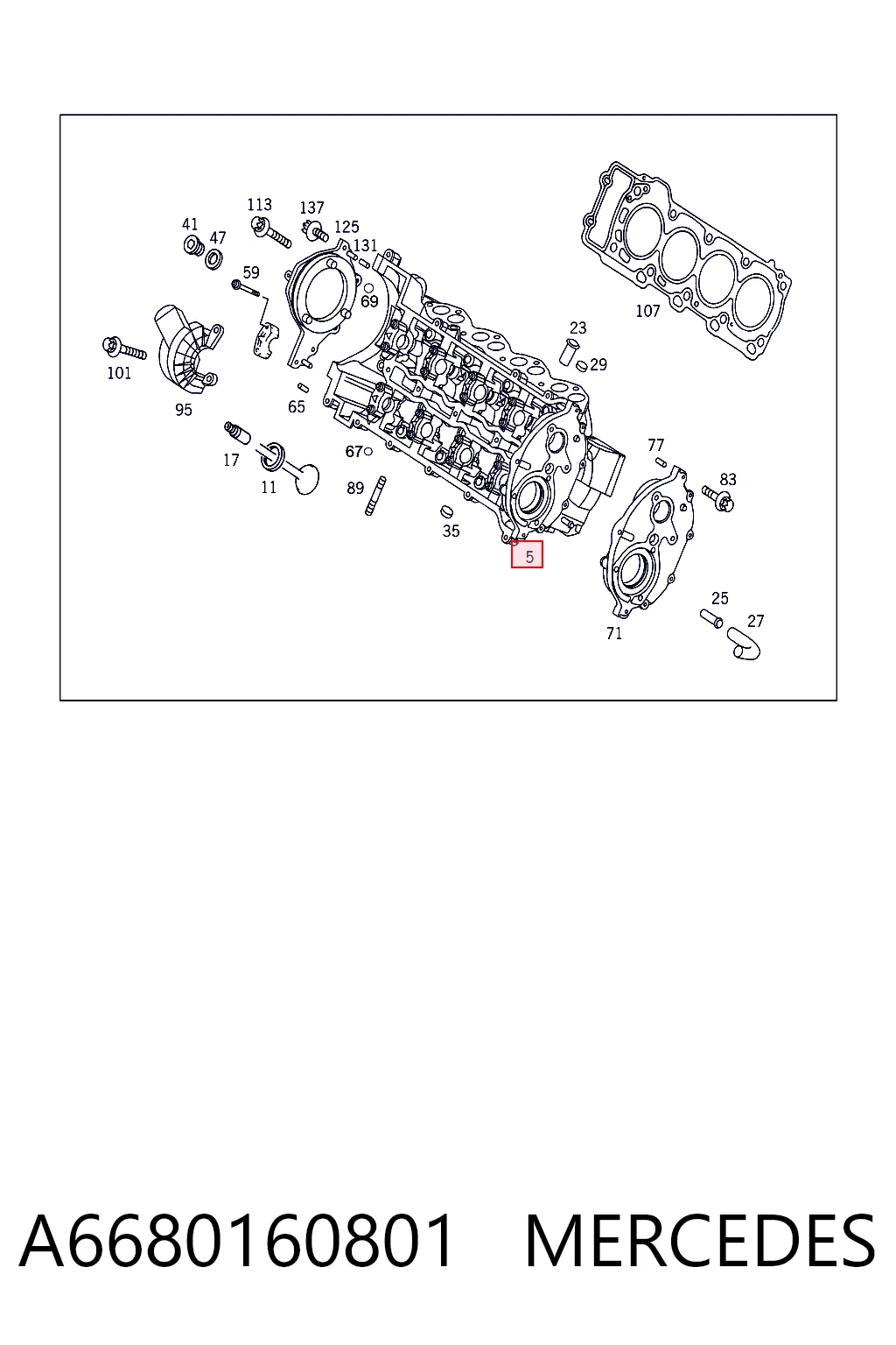 Culata para Mercedes A W168