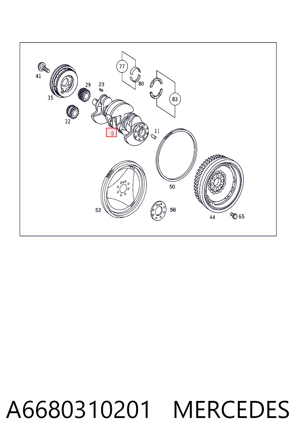 Comprar Cigüeñal Mercedes A  W168 a bajo precio