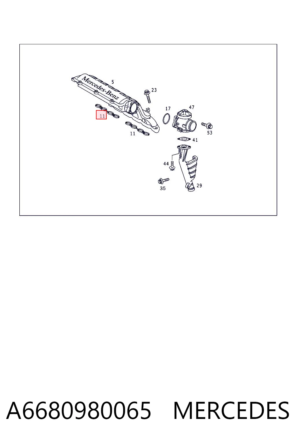 Junta de colector de admisión para Mercedes A W168