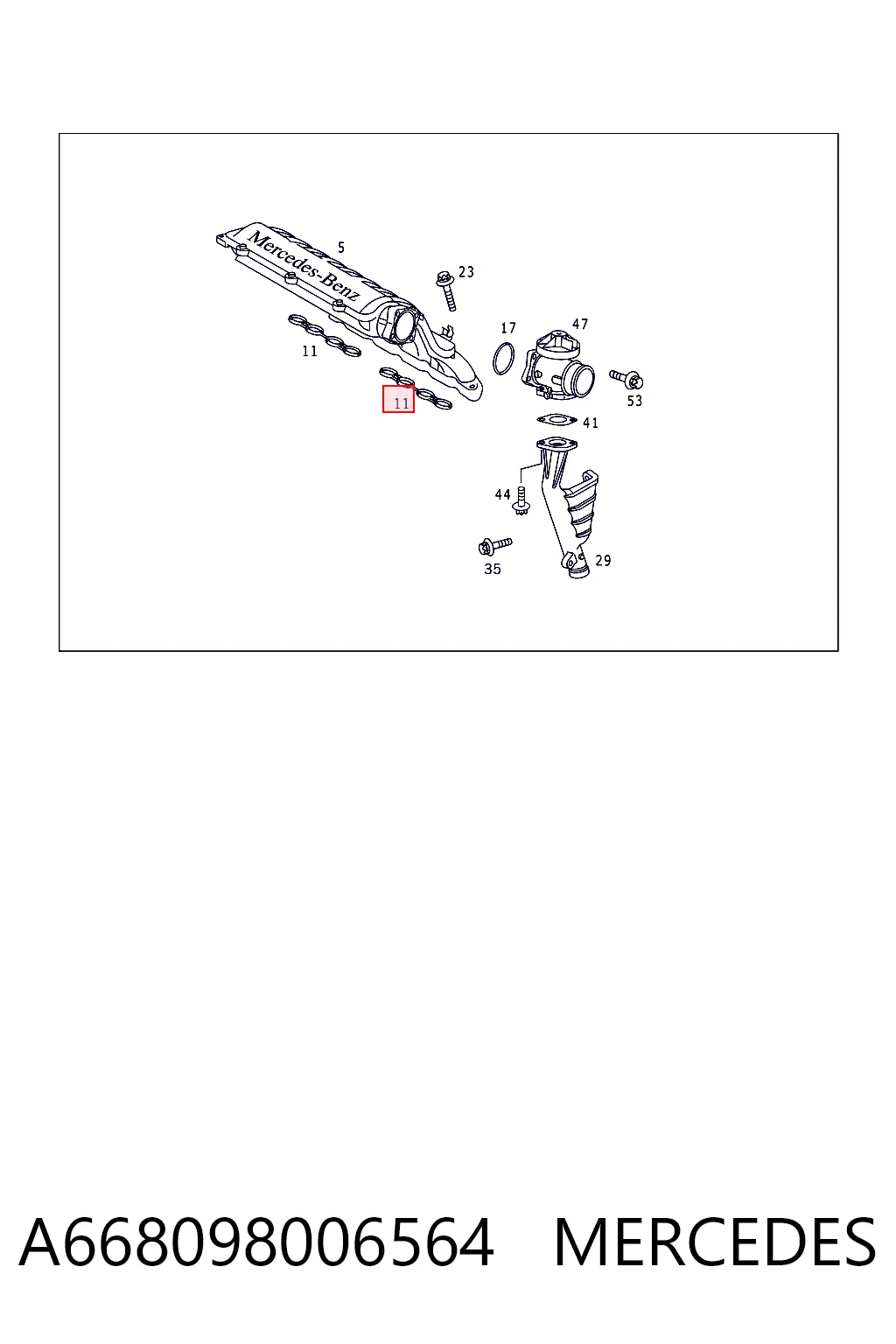 Junta de colector de admisión Mercedes A hatchback (W168) (1997 - 2004) precio, desde 3,83 EUR