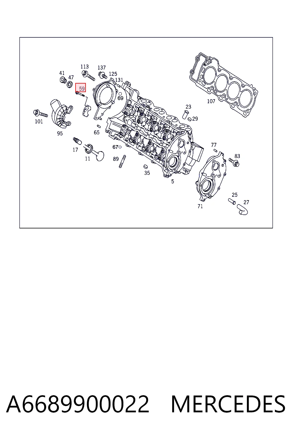 A6689900022 Mercedes