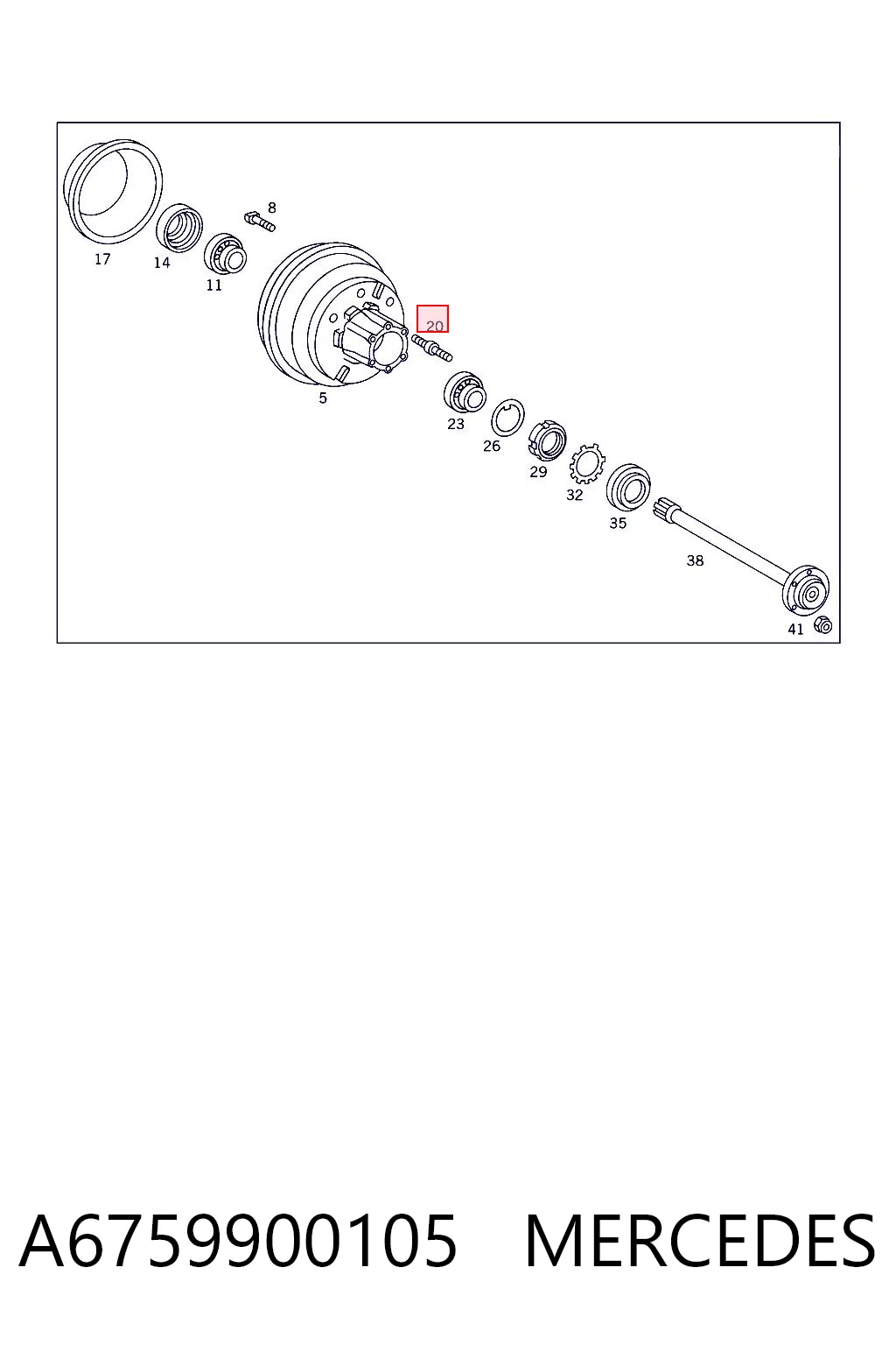 A6759900105 Mercedes