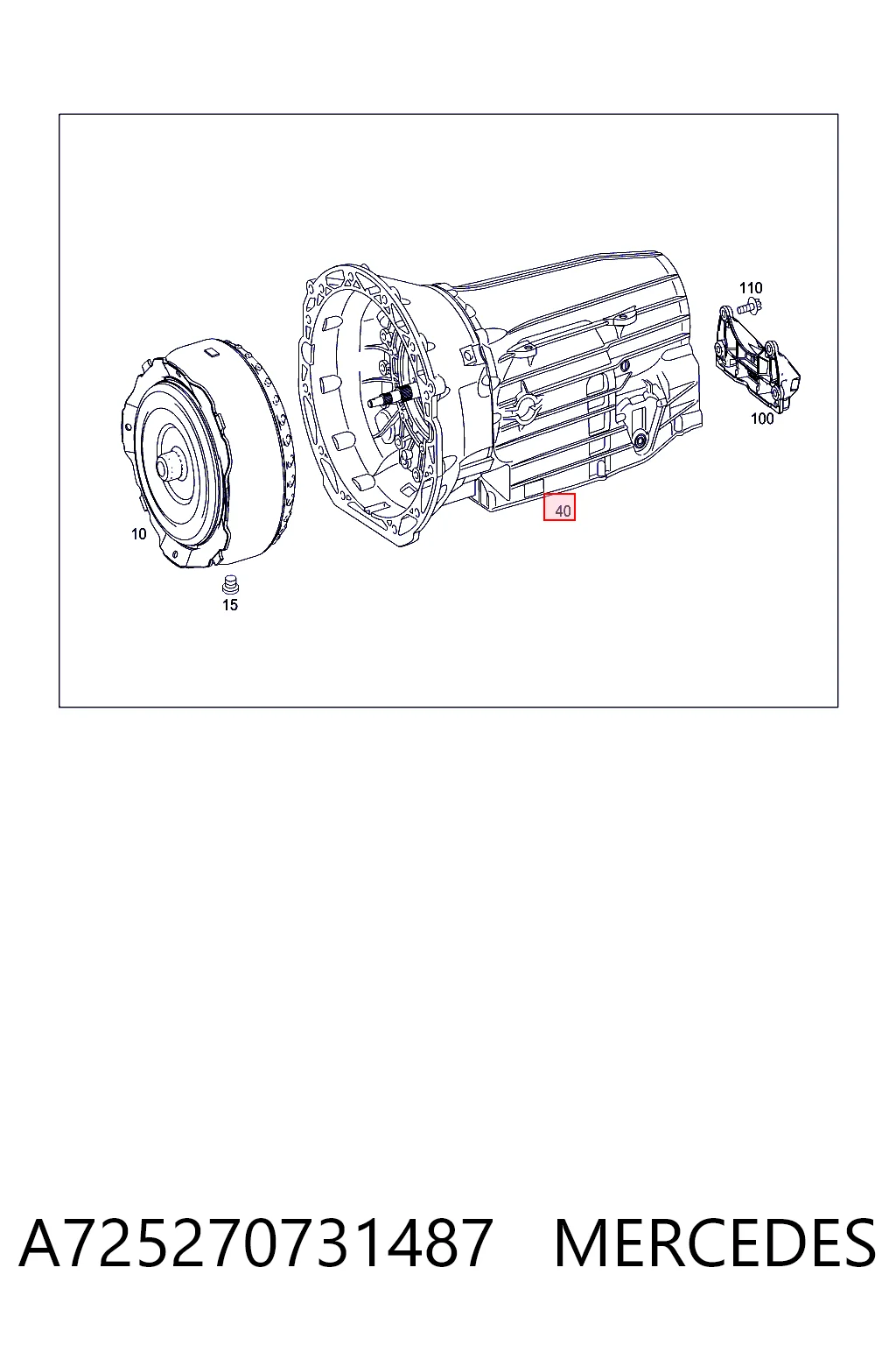 Transmisión automática para Mercedes E  S213