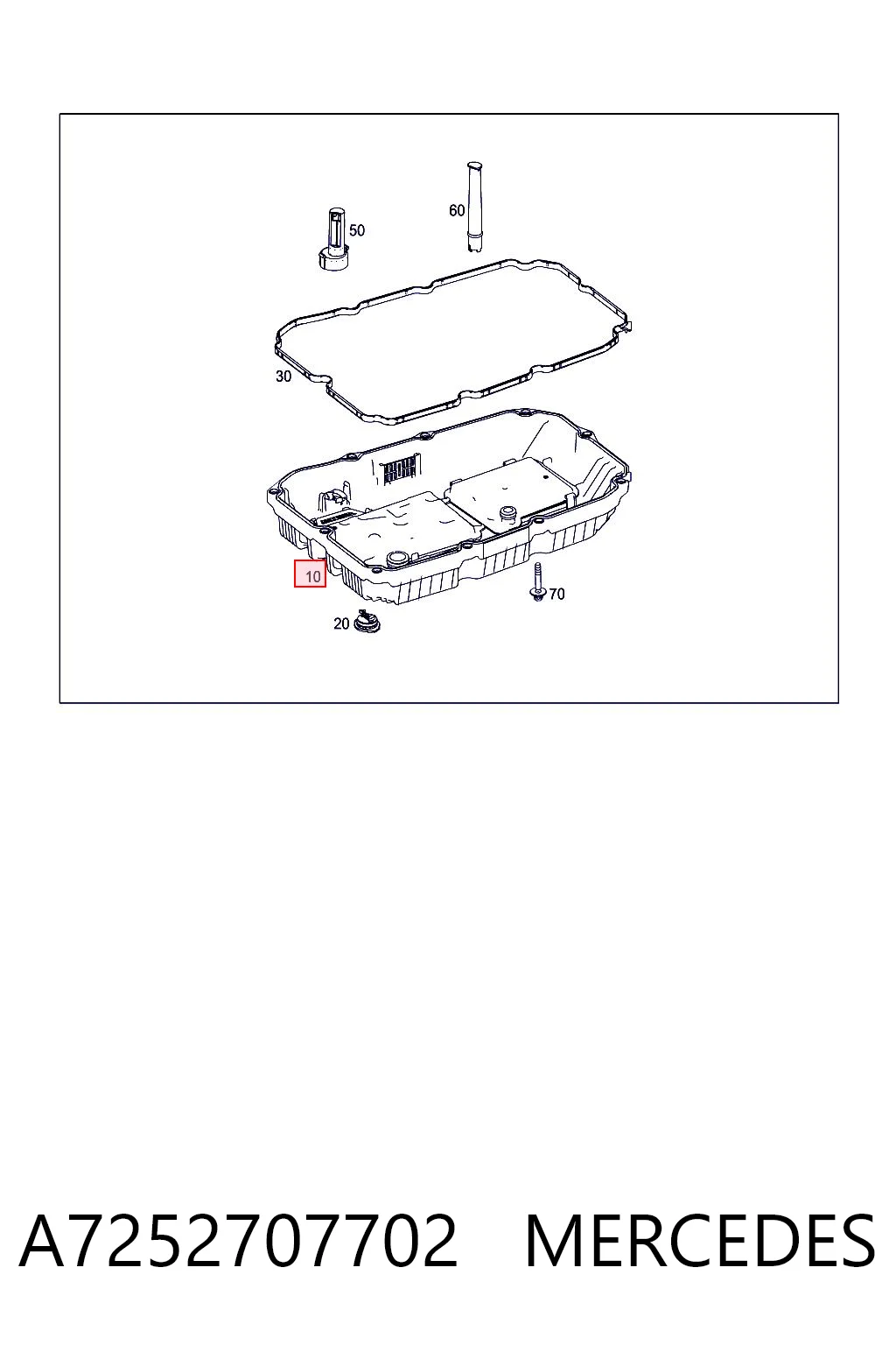 A7252707702 Mercedes Carter caja de cambios automatica