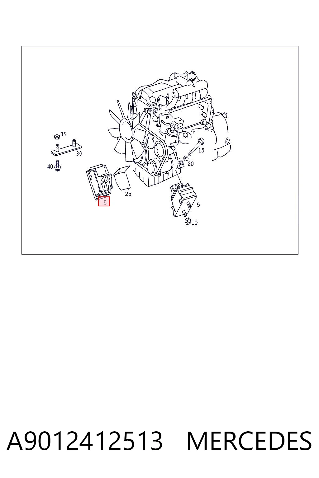 A9012412513 Mercedes