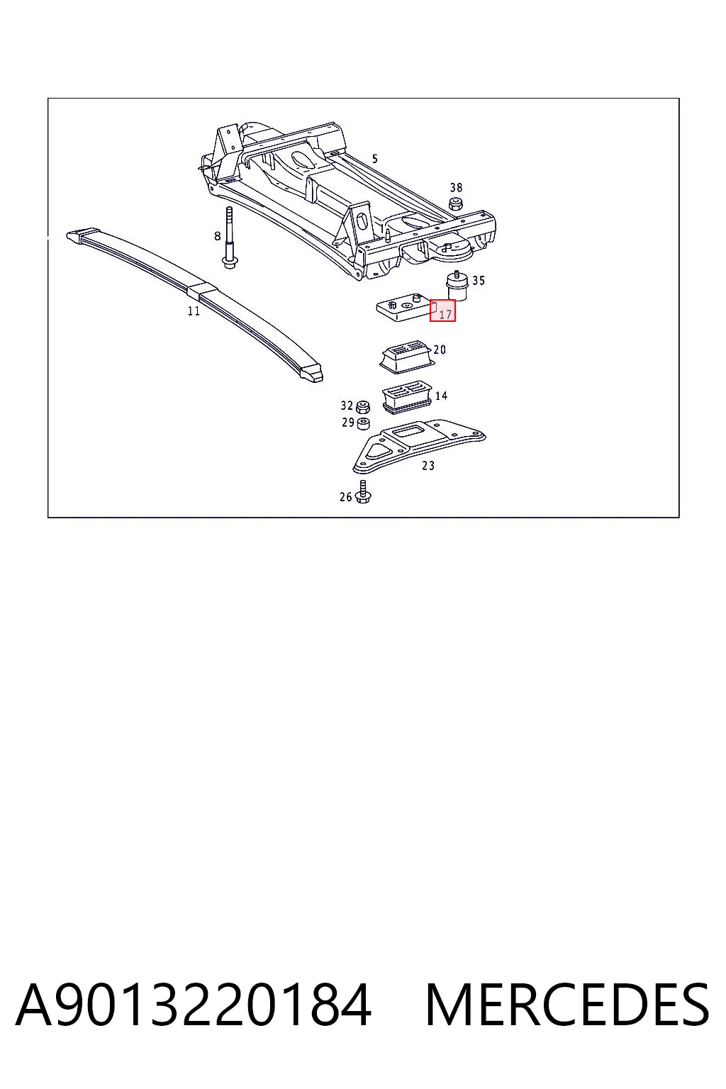 A9013220184 Mercedes