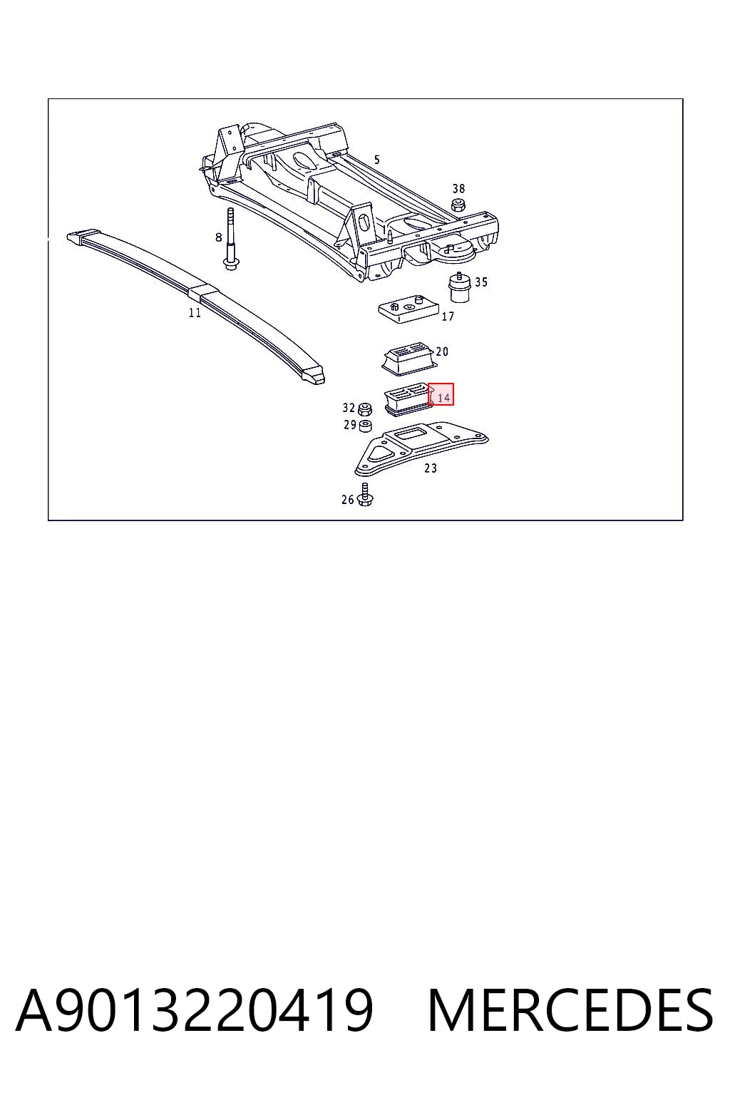 A9013220419 Mercedes