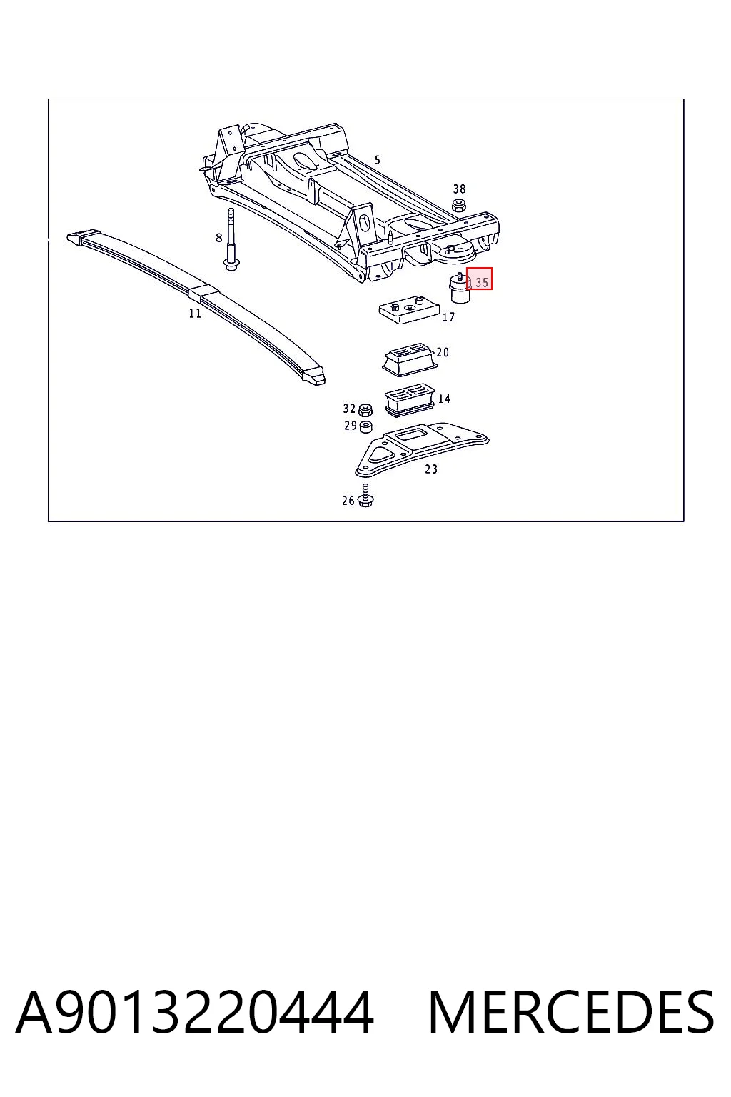 A9013220444 Mercedes