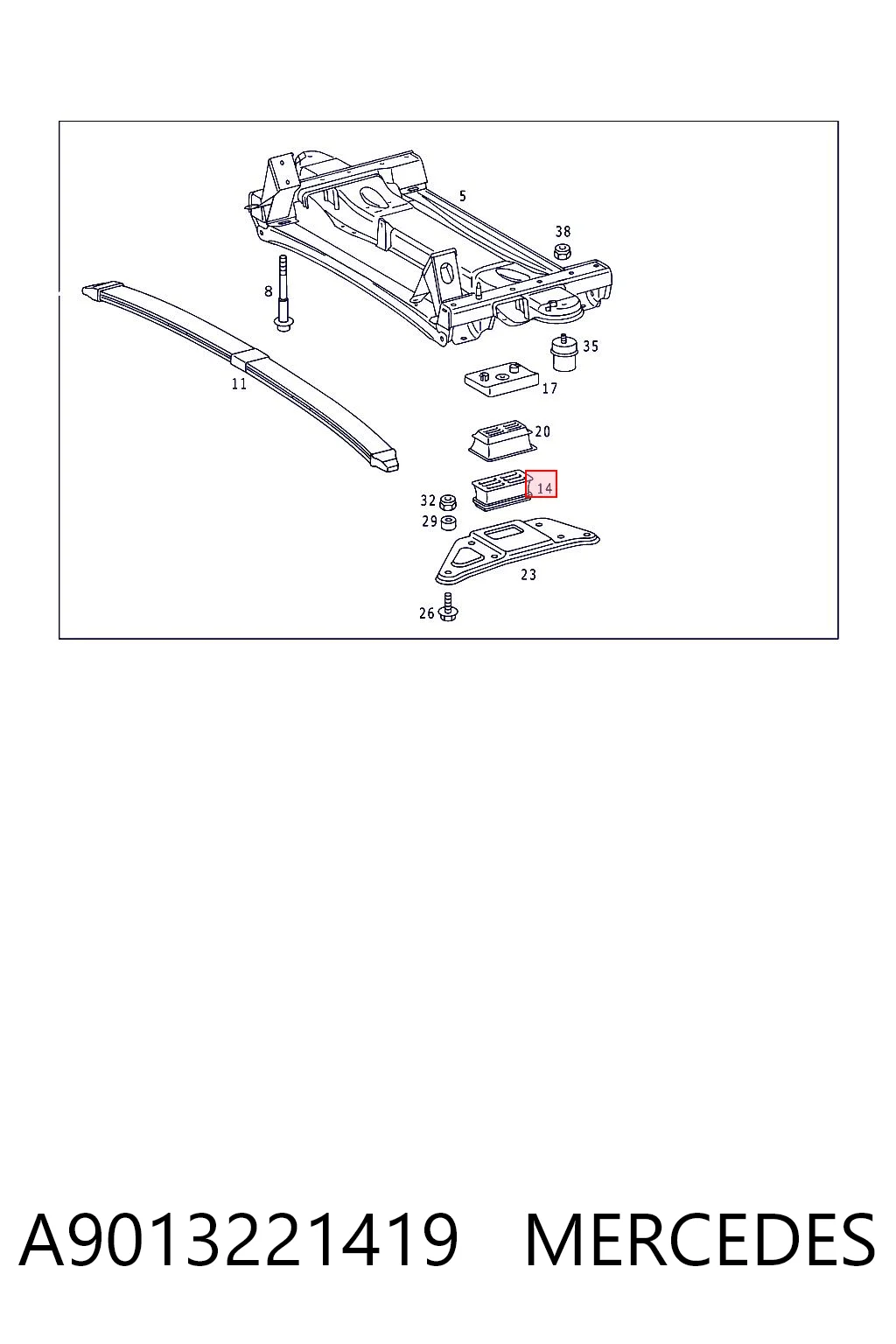 A9013221419 Mercedes