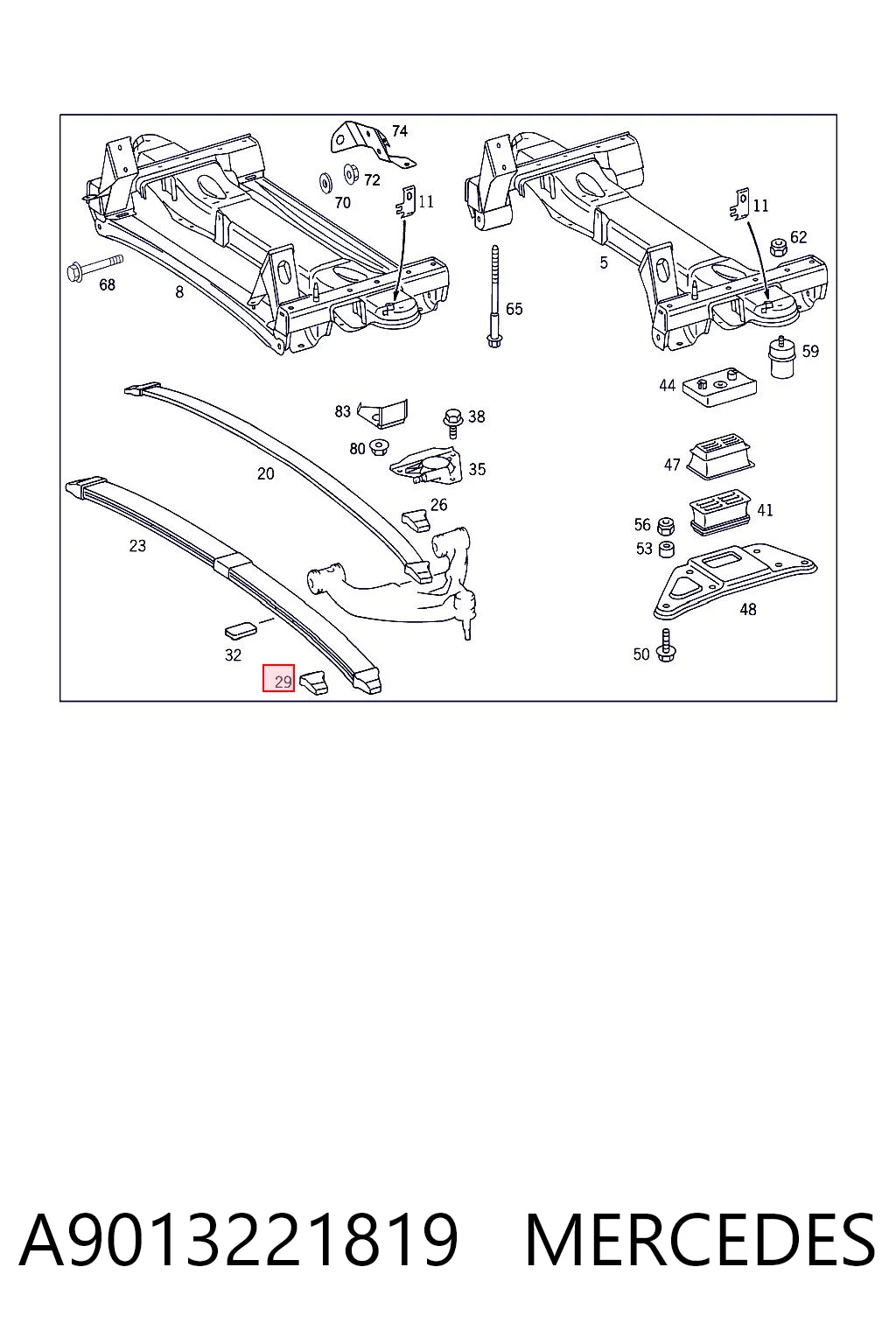 A9013221819 Mercedes