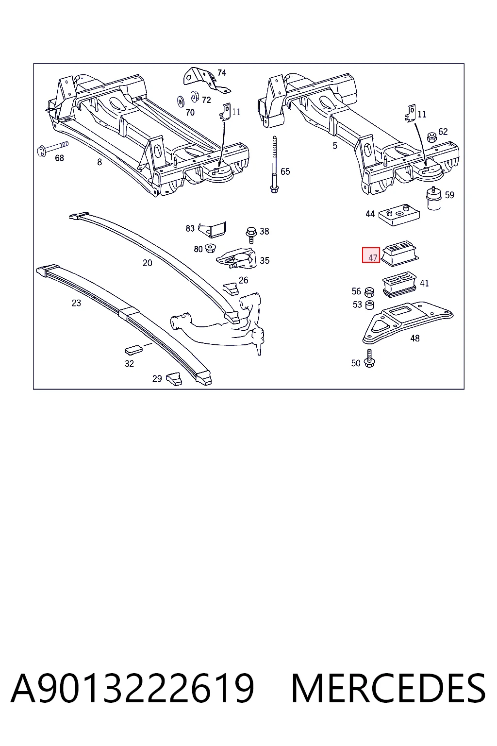 A9013222619 Mercedes
