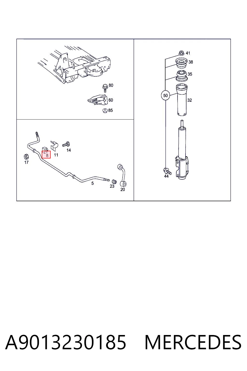 A9013230185 Mercedes