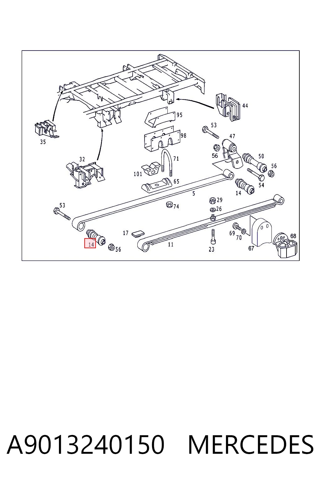 A9013240150 Mercedes