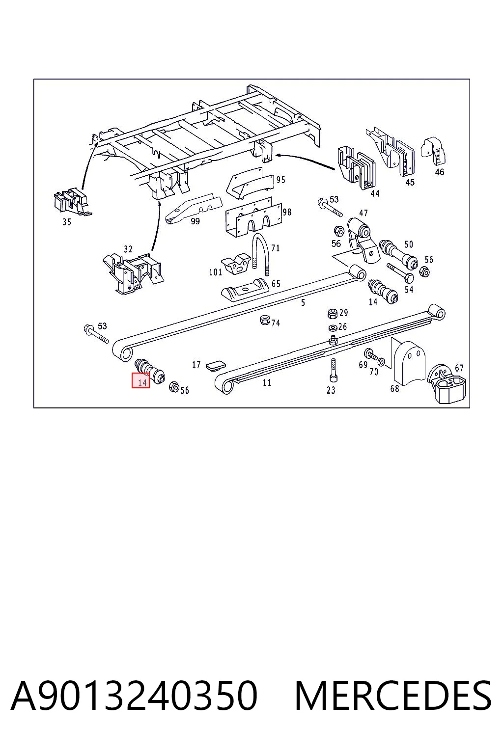 A9013240350 Mercedes