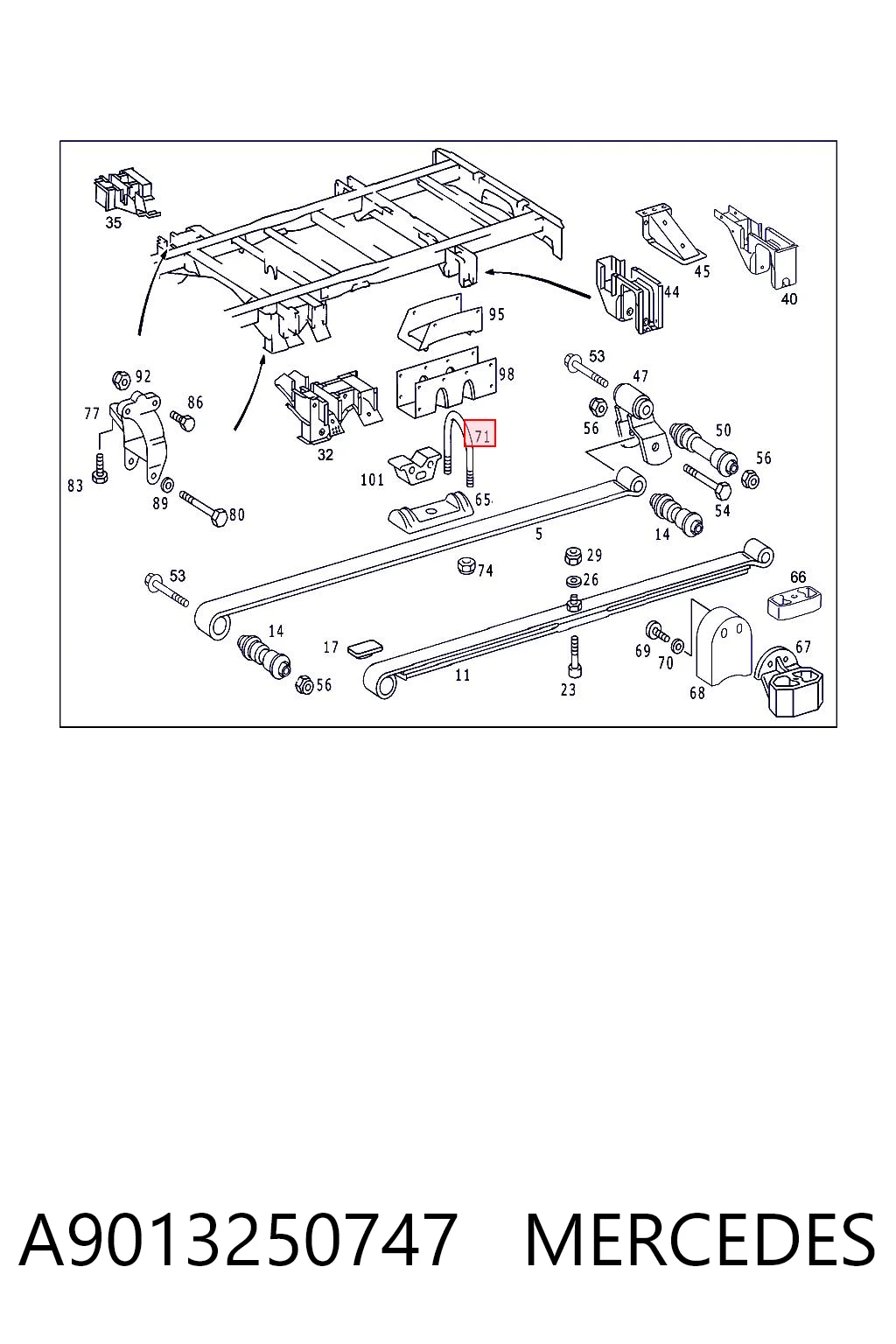 A9013250747 Mercedes