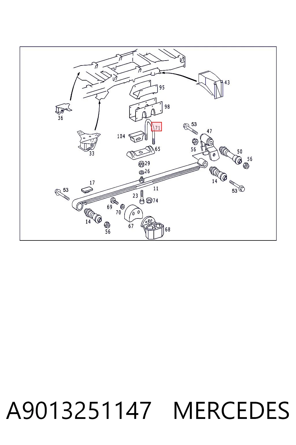 A9013251147 Mercedes