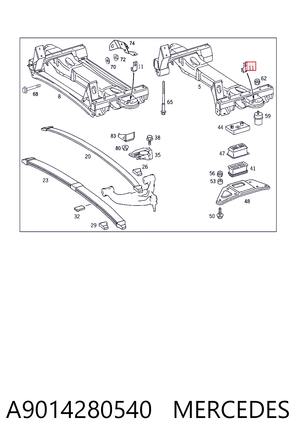 A9014280540 Mercedes