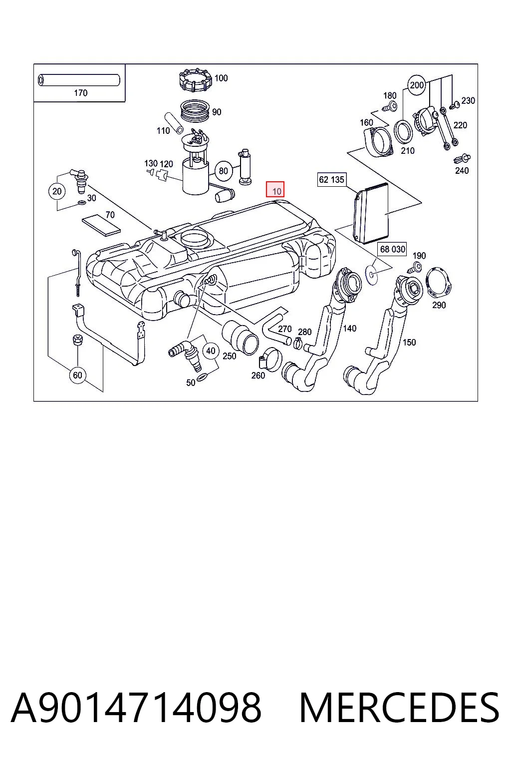 Comprar Depósito de gasolina Mercedes Sprinter I 2-t 901, 902