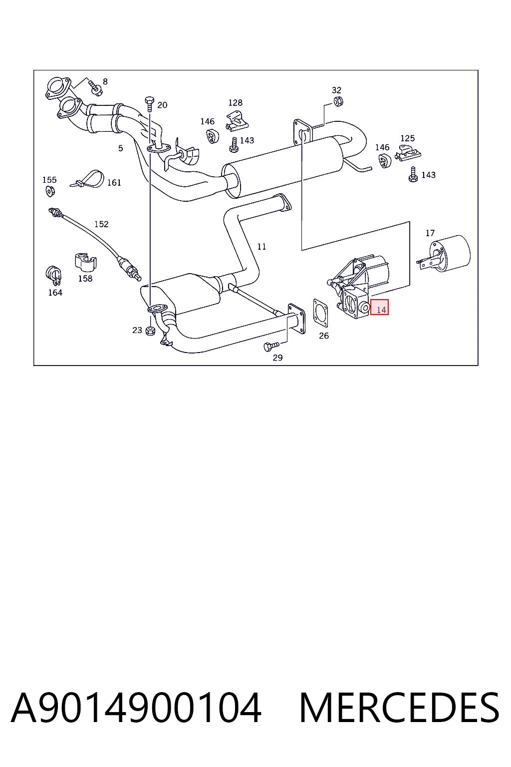 A9014900104 Mercedes