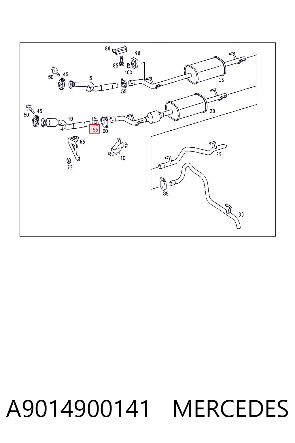 A9014900141 Mercedes