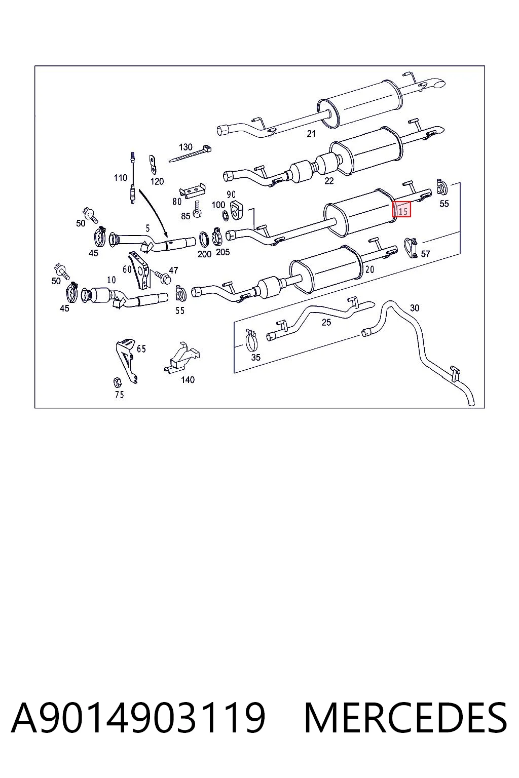 A9014903119 Mercedes
