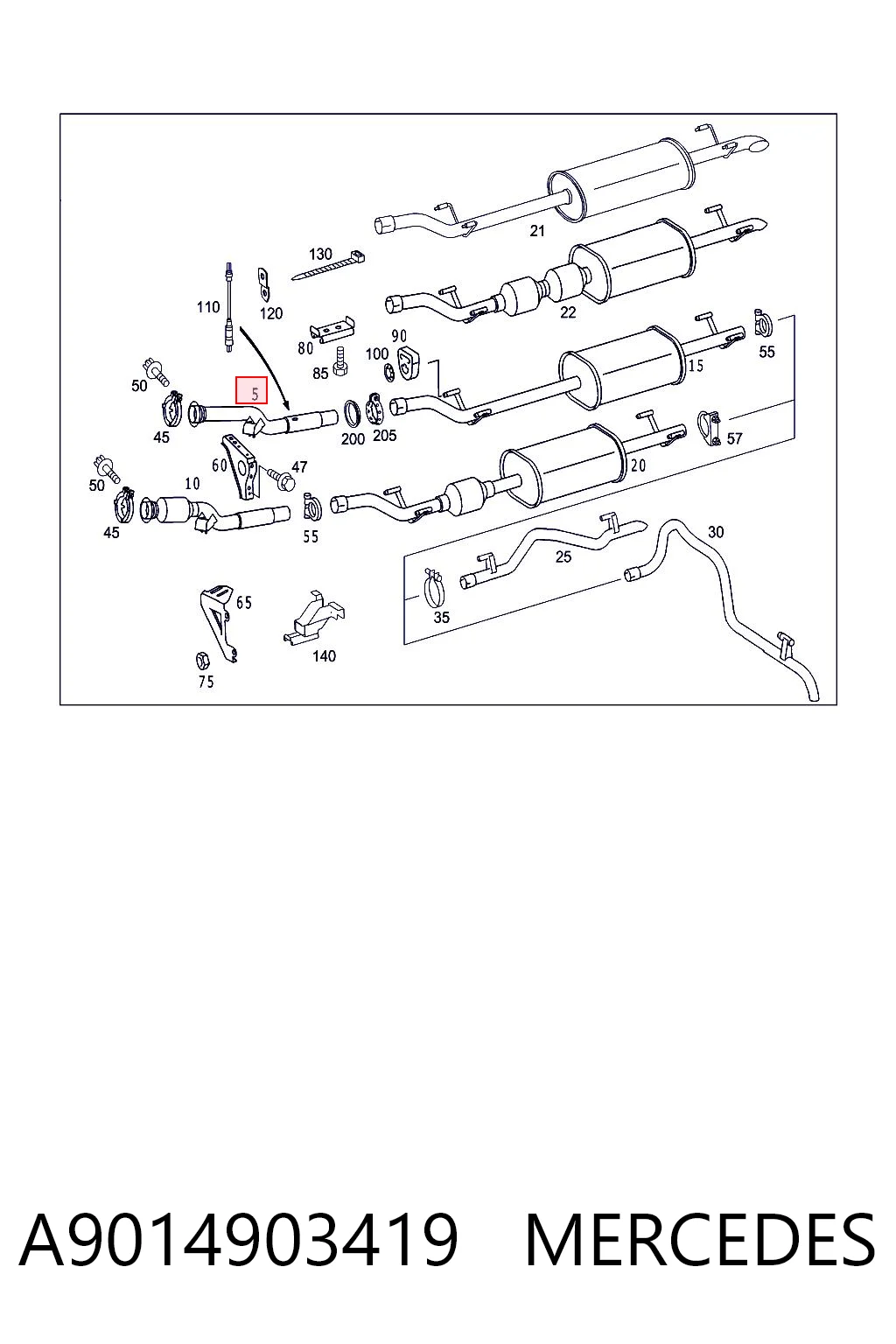 A9014903419 Mercedes