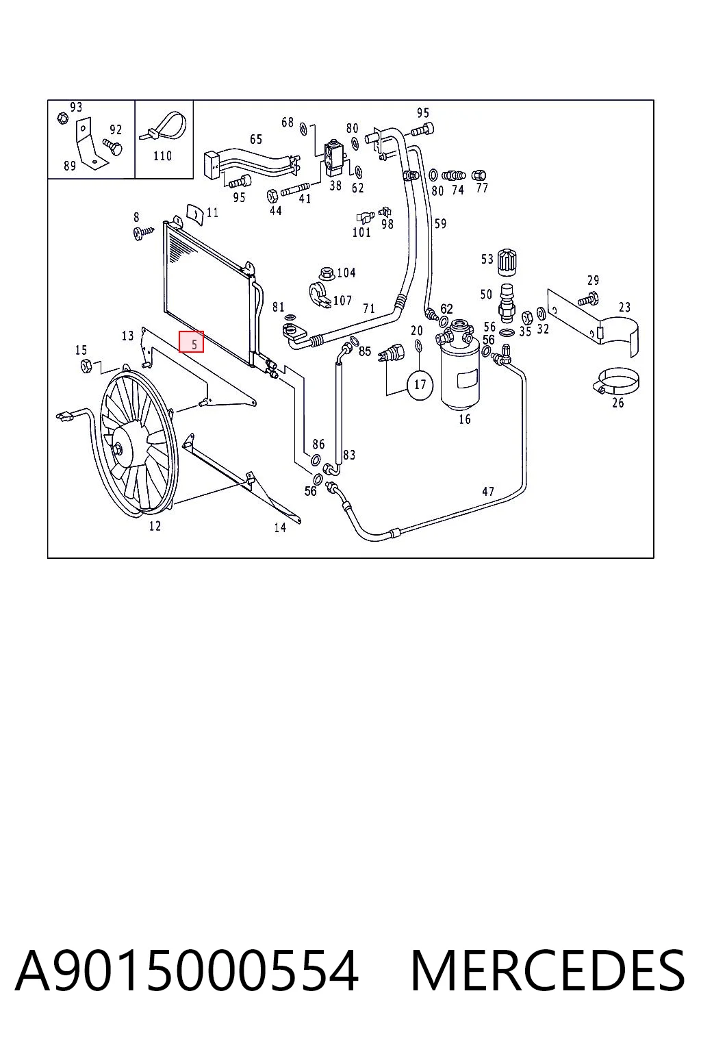 Comprar Condensador de aire acondicionado Sprinter  903