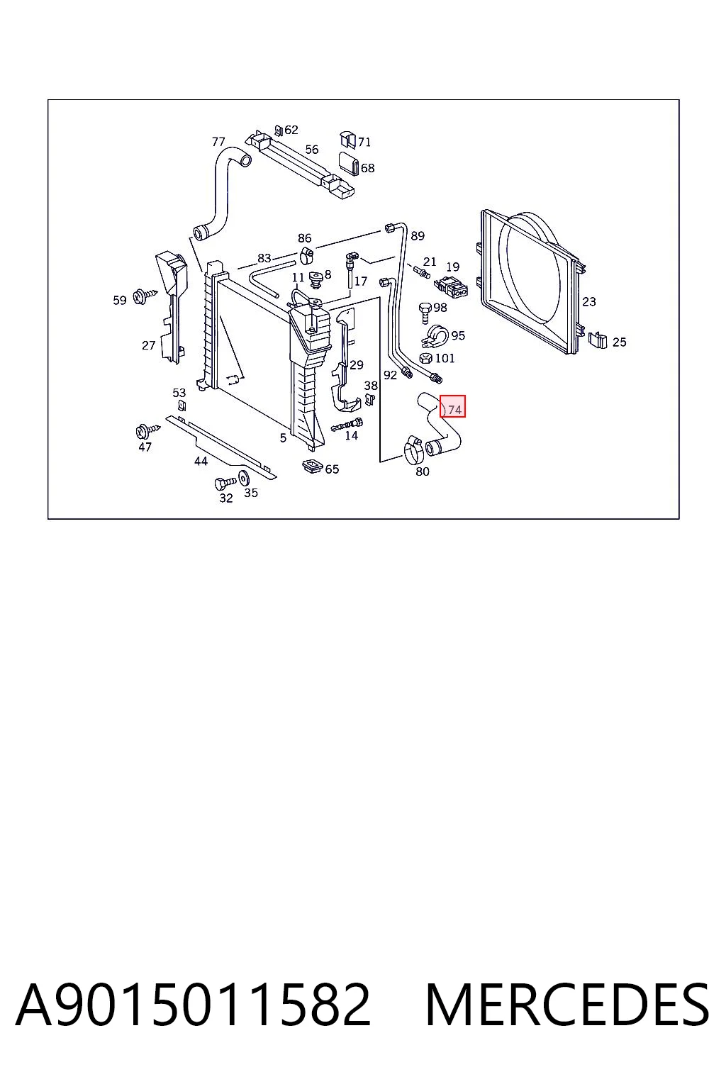 A9015011582 Mercedes