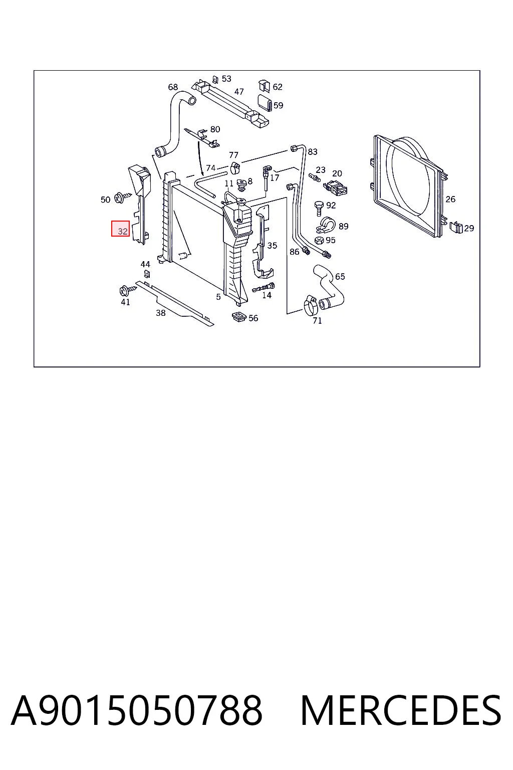 A9015050788 Mercedes