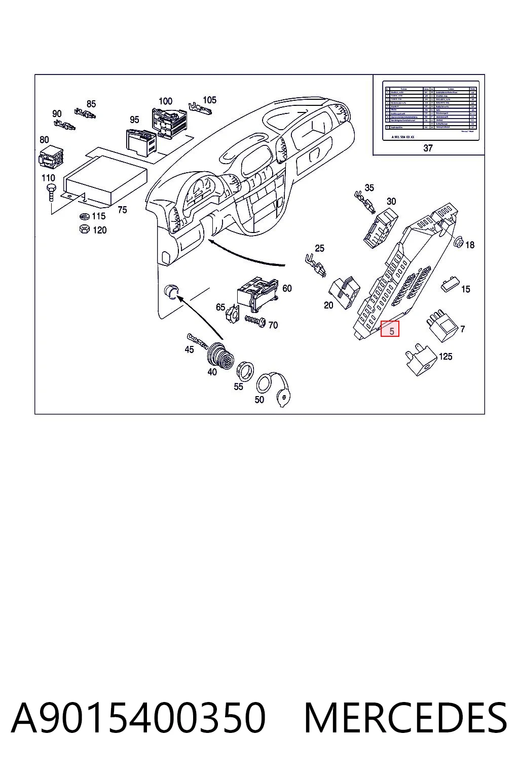 A9015400350 Mercedes