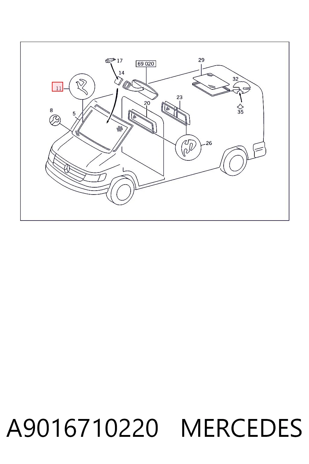 A9016710220 Mercedes