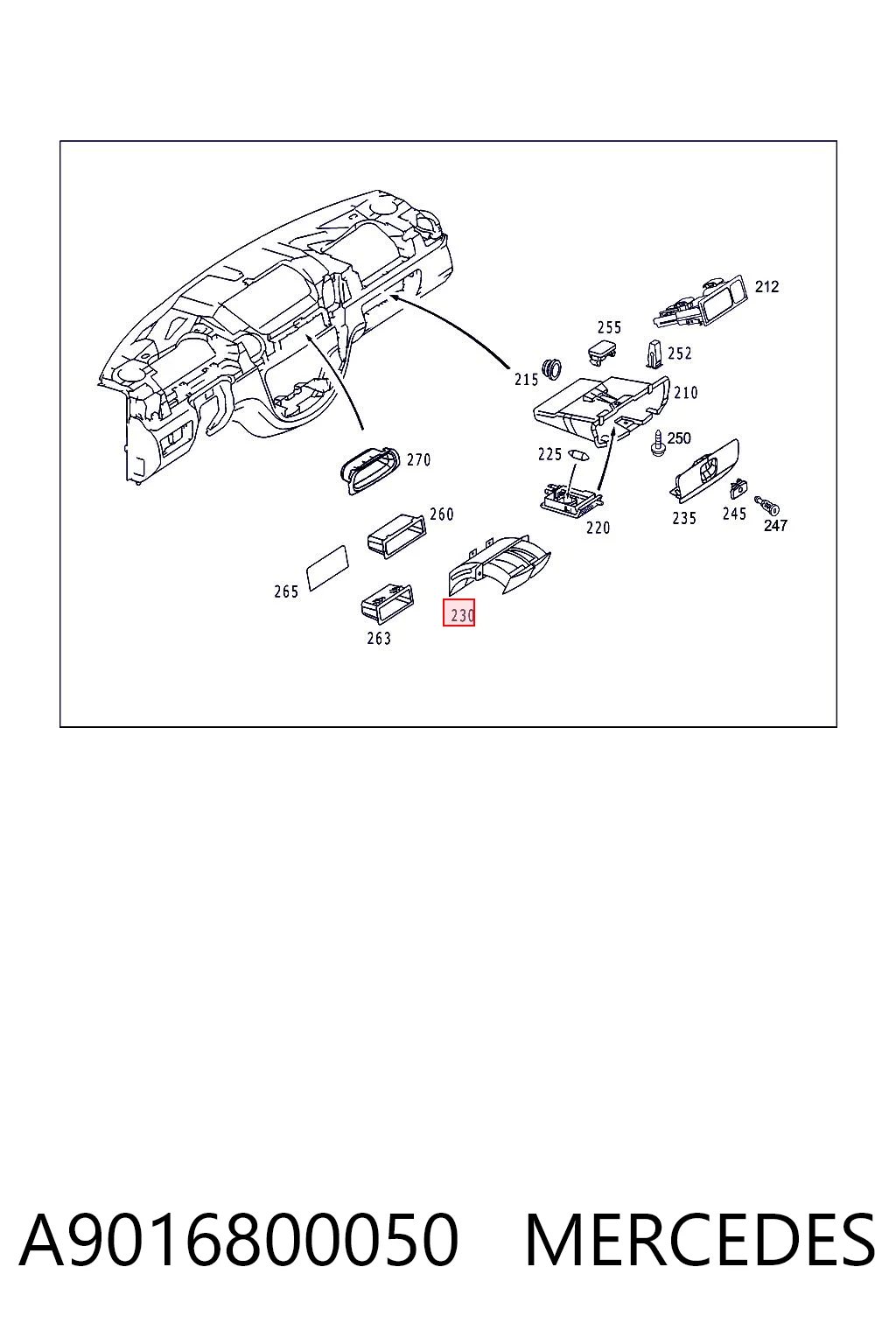 A9016800050 Mercedes