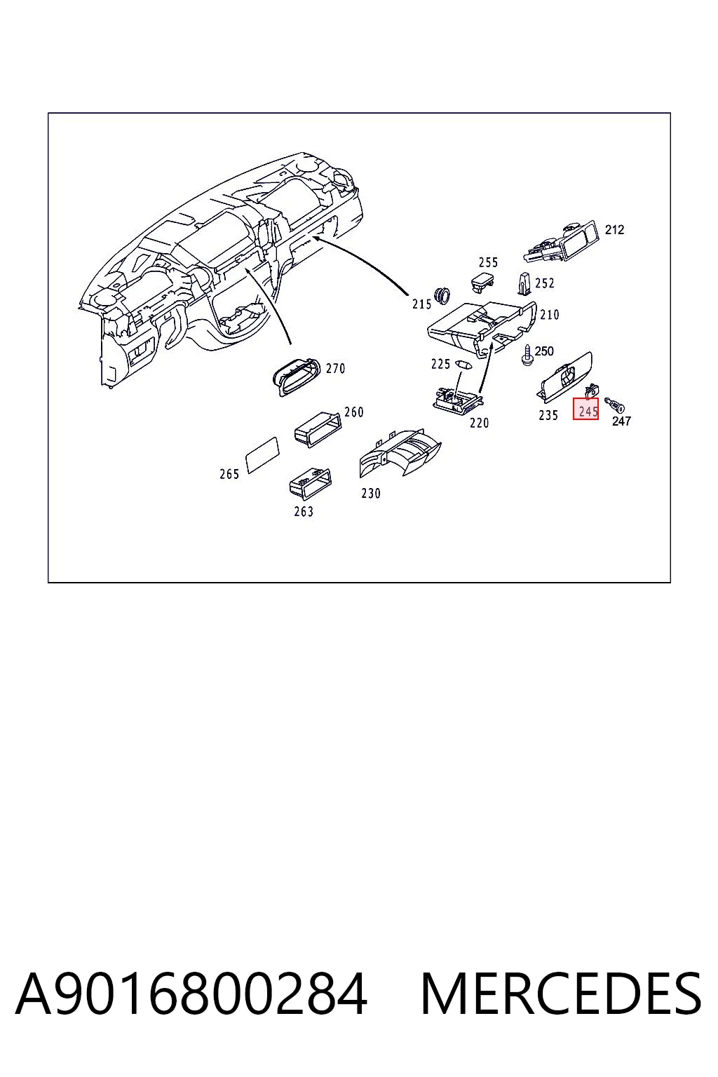 A9016800284 Mercedes