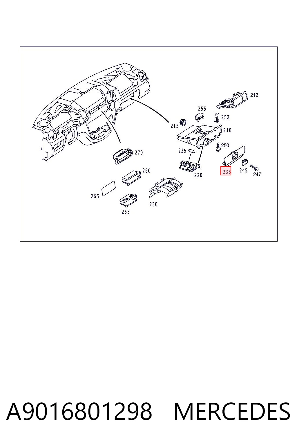 A9016801298 Mercedes