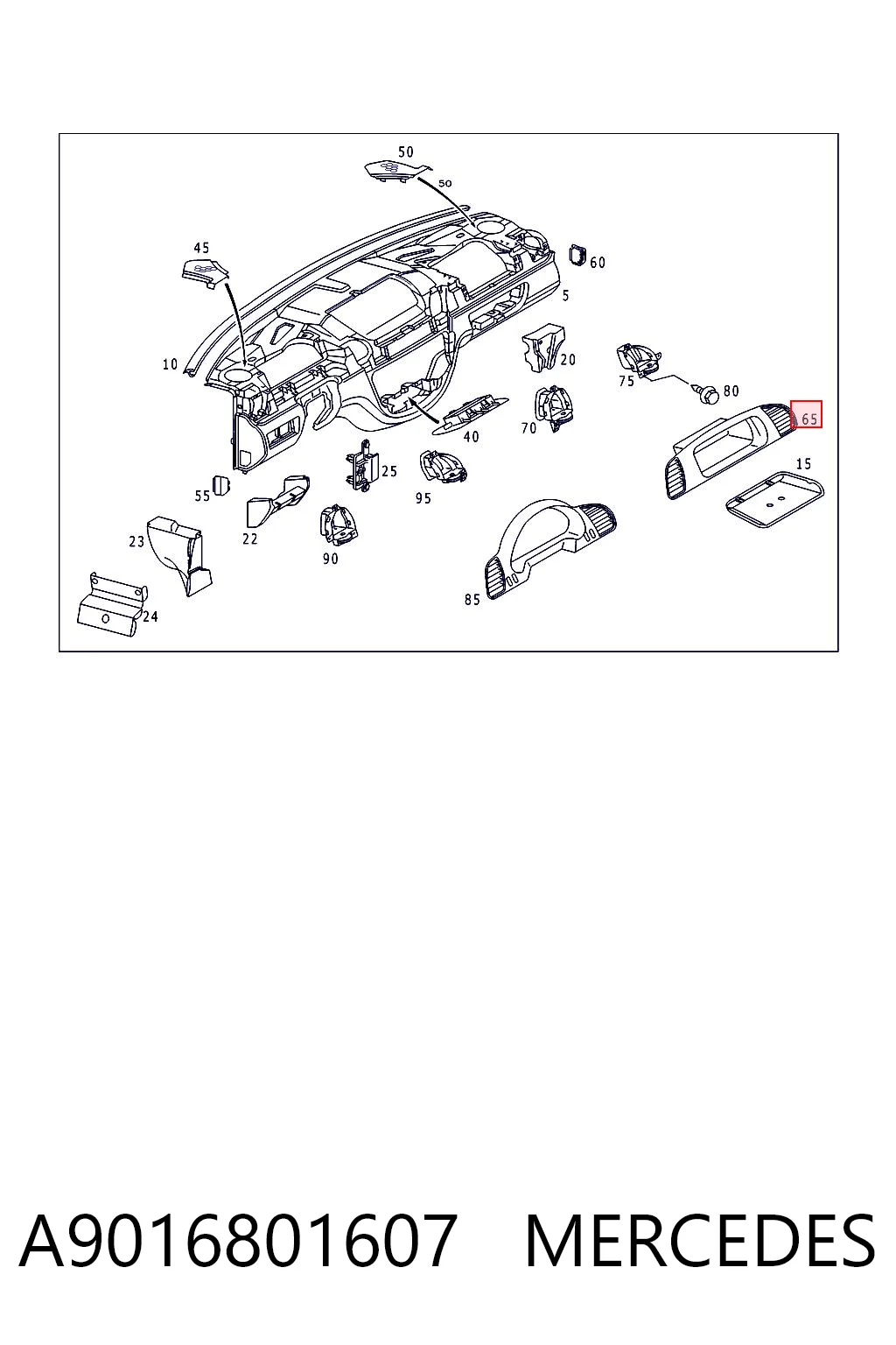 A9016801607 Mercedes