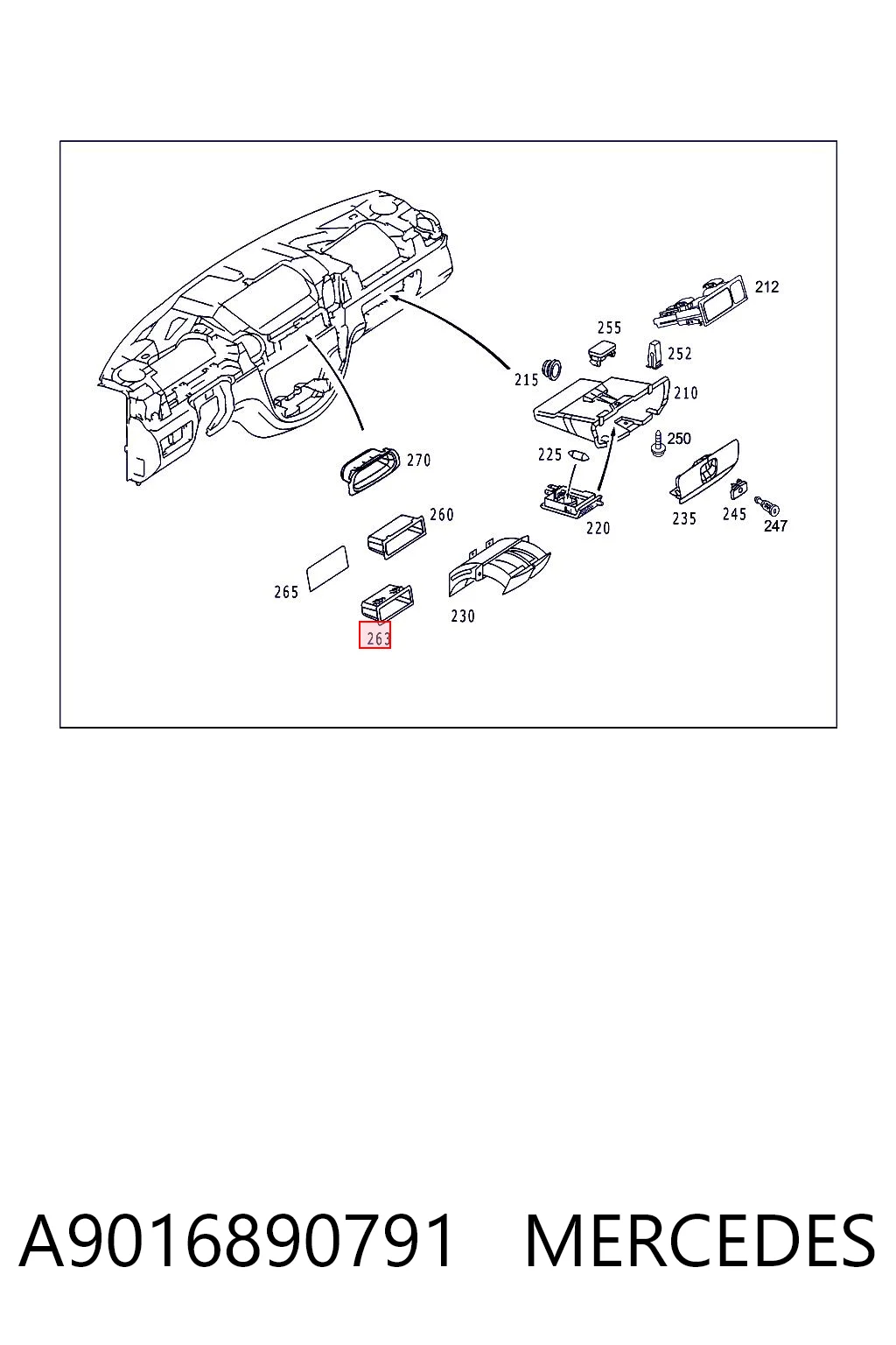 A9016890791 Mercedes