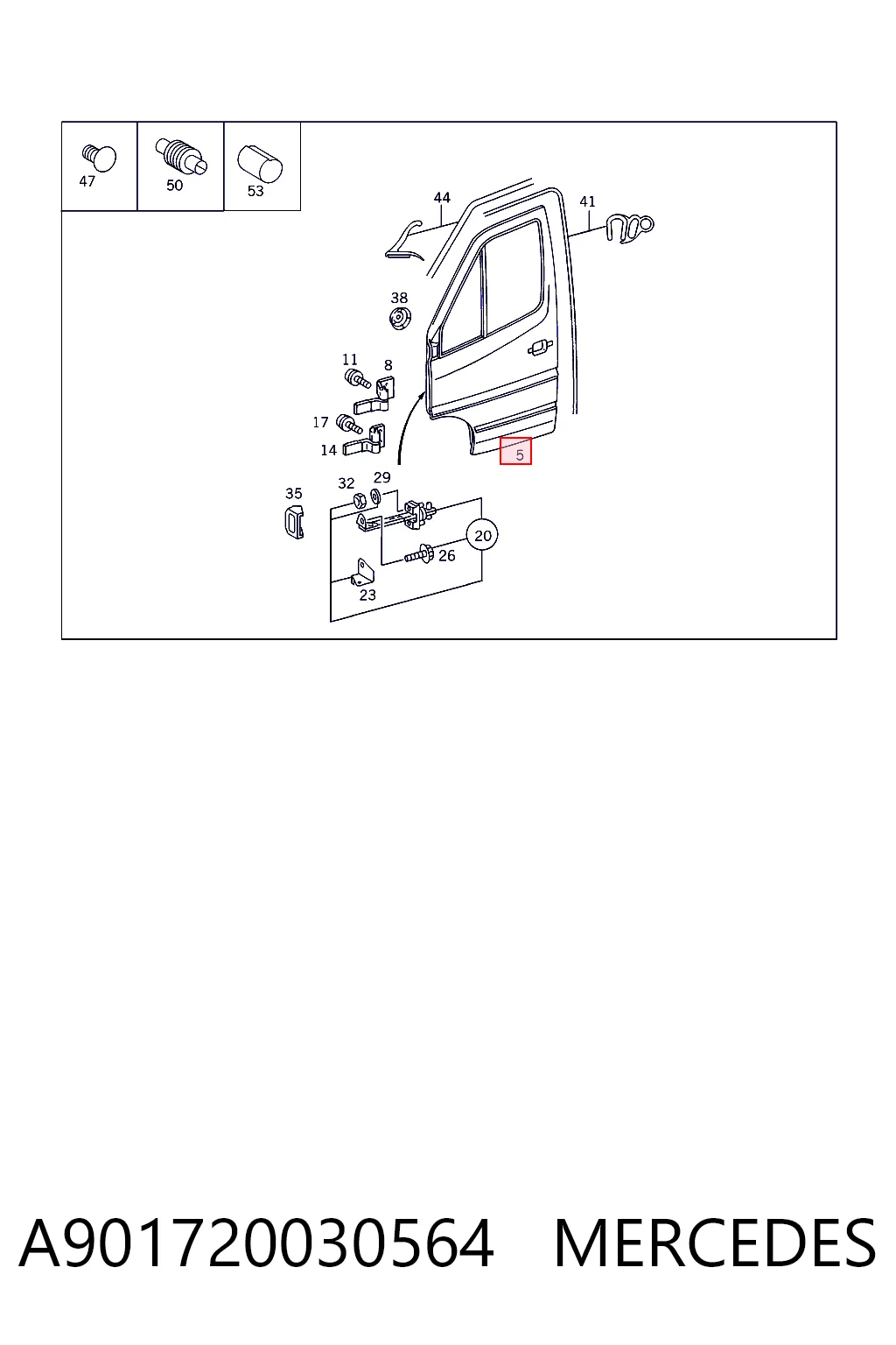 Puerta de coche, delantera, izquierda Mercedes Sprinter I 3-t plataforma a bordo (903) (1995 - 2006) precio, desde 60,50 EUR