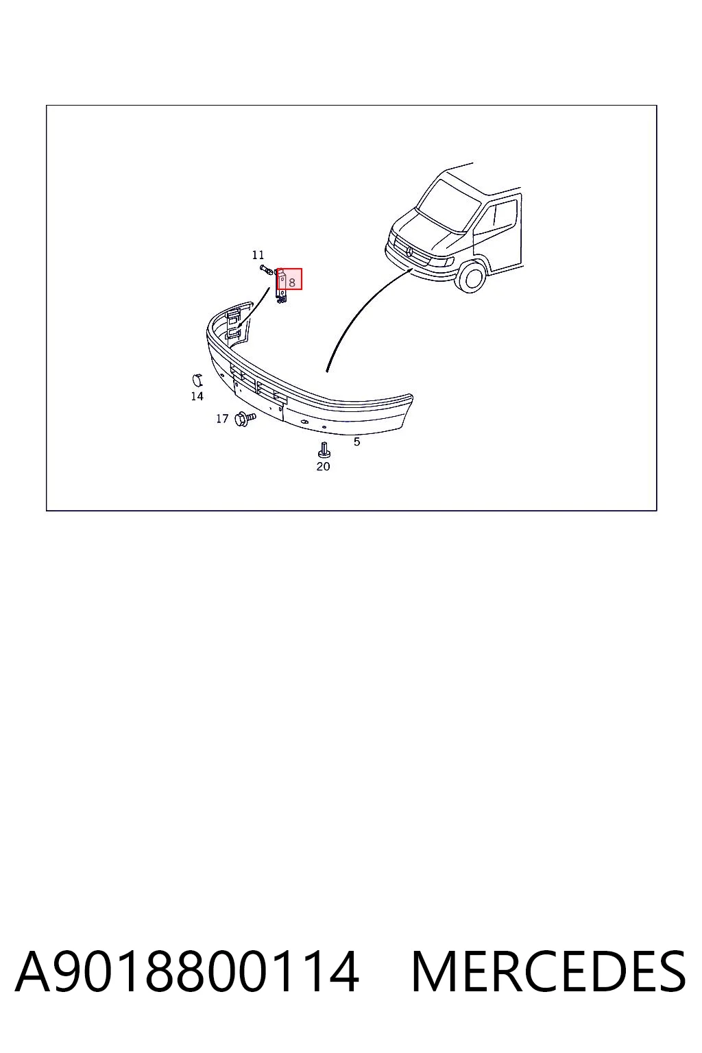A9018800114 Mercedes